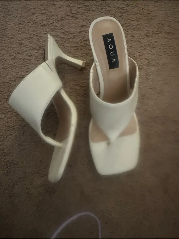 Aqua Leather Sandals 8.5 - Image 3