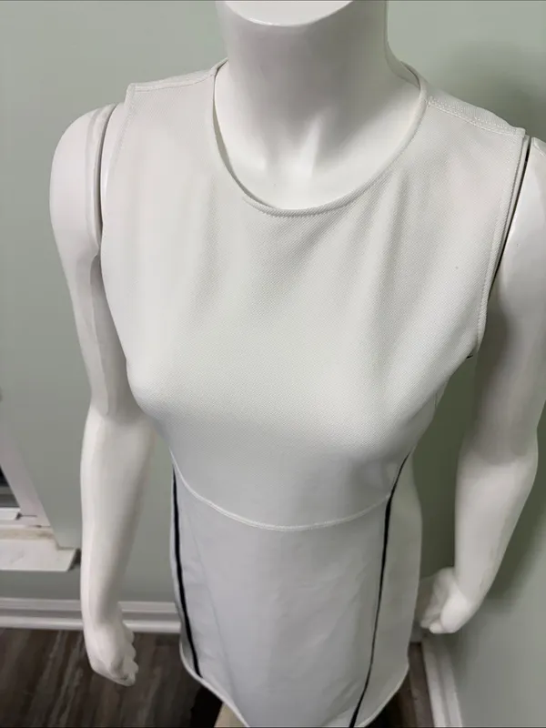 Tory Burch Sport White & Navy Preppy Tennis Dress - Image 2