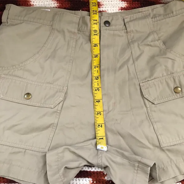 Vintage Khaki Hiking Bermuda Cargo Explorer Adventure Shorts #Dora #Boho - Image 6