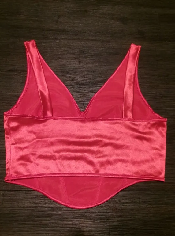 SHEIN Red Satin Corset - Image 2