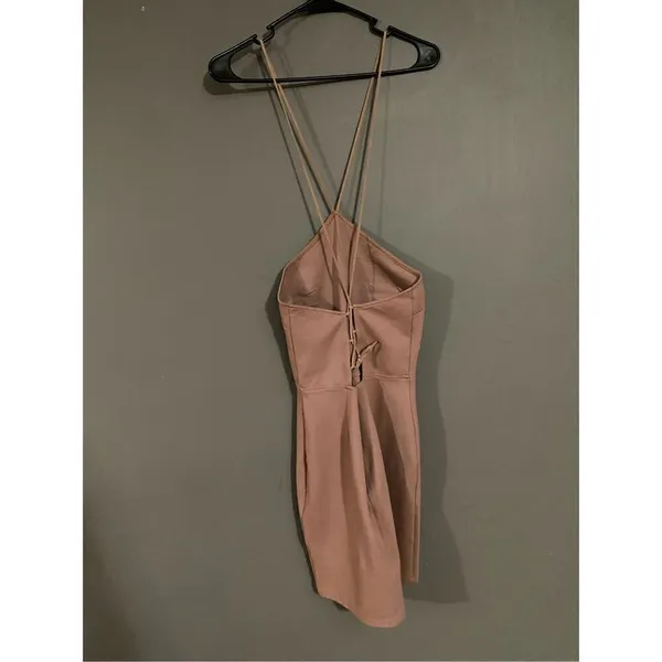 Tobi The Low Down Marsala Bodycon Dress Size Large - Image 5