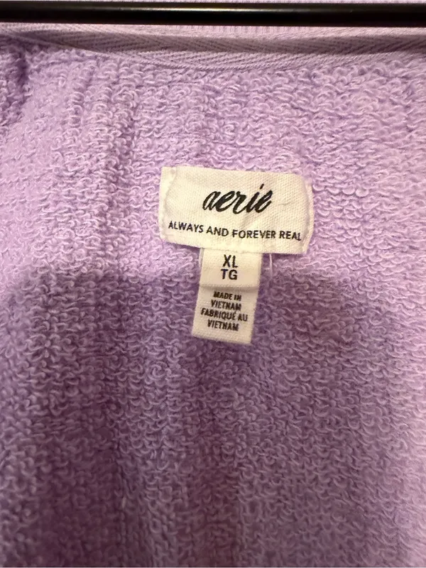 Aerie Easy Street Oversized Sweatshirt Size XL Purple - Image 5