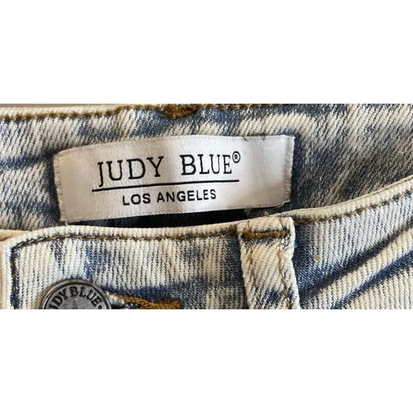 Judy Blue Womens 3/26 Slim Fit Jeans Light Acid Wash JB88241 High‎ Rise Preppy - Image 4