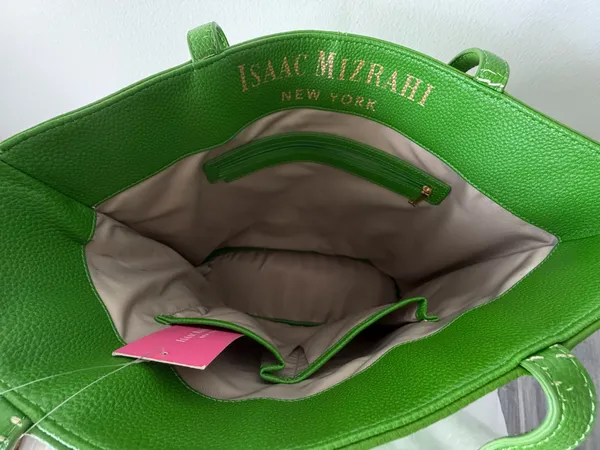Isaac Mizrahi Lime Green Tote (Discontinued) - Image 3