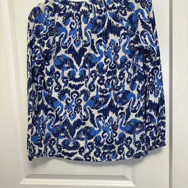 Lilly‎ Pulitzer Navy and White Blouse - Image 4