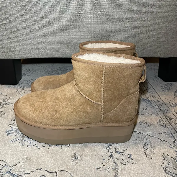 UGG Classic Mini Platform Boots Chestnut - Image 8