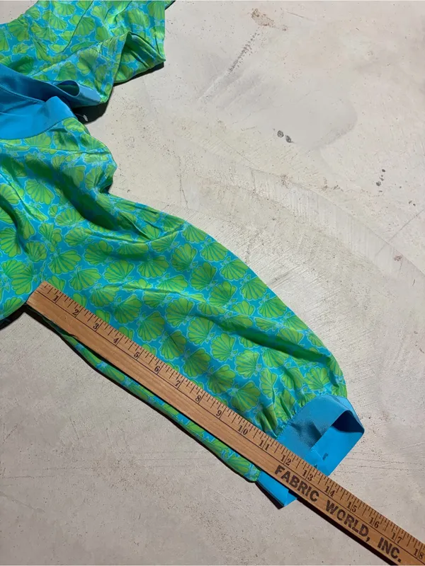 Lilly Pulitzer silk Turquoise lime seashell clam Dress 14 - Image 5