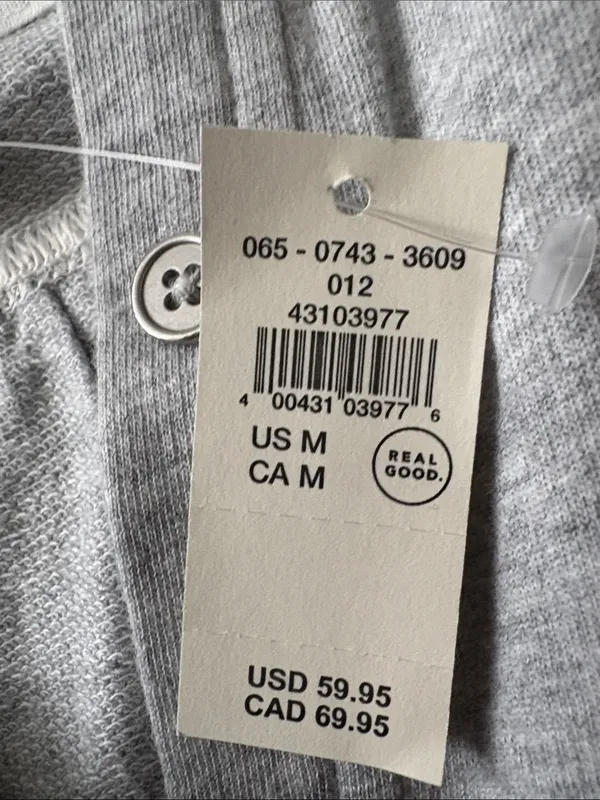 NWT Women’s aerie Light Gray Oversized Button-Down Shirt Size M - Image 3