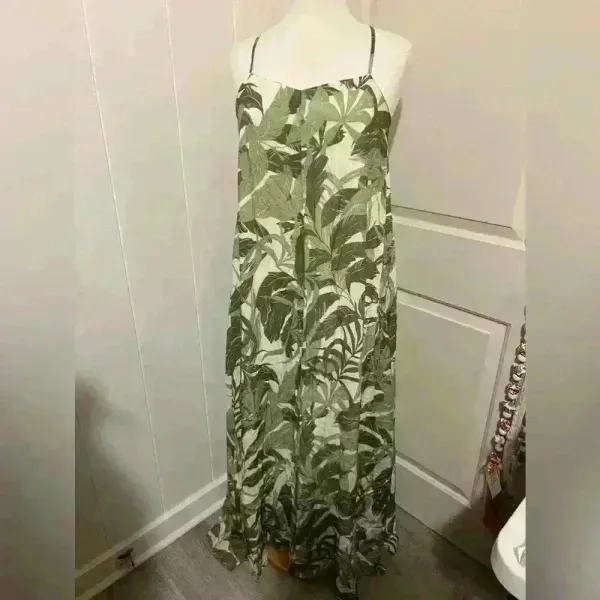 Citrine Swim $176 Free People Lizzie Dress Tropical Dreams Maxi‎ Hawaiian Floral - Image 6