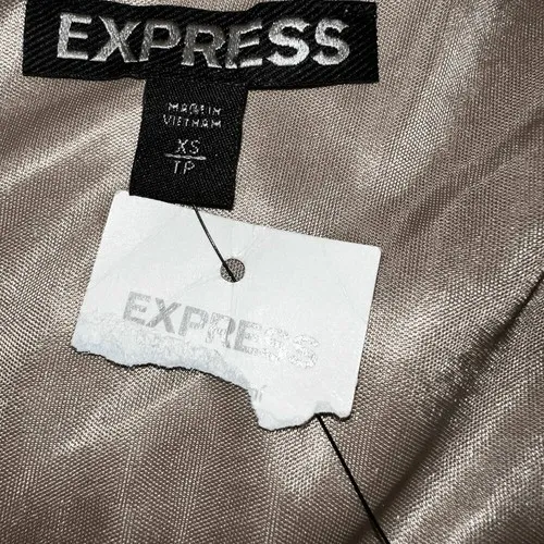 EXPRESS Shimmery Gold One Shoulder Bandage Mini Dress NWT $89 Size‎ XS - Image 9