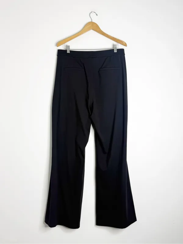 Halara Wide Leg Pants XL Tall Black High Rise Stretch Trousers 34” Inseam - Image 2