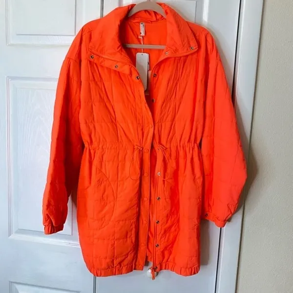 FREE PEOPLE peri‎ packable prima loft jacket over sized WOMENS SIZE XS - Image 9