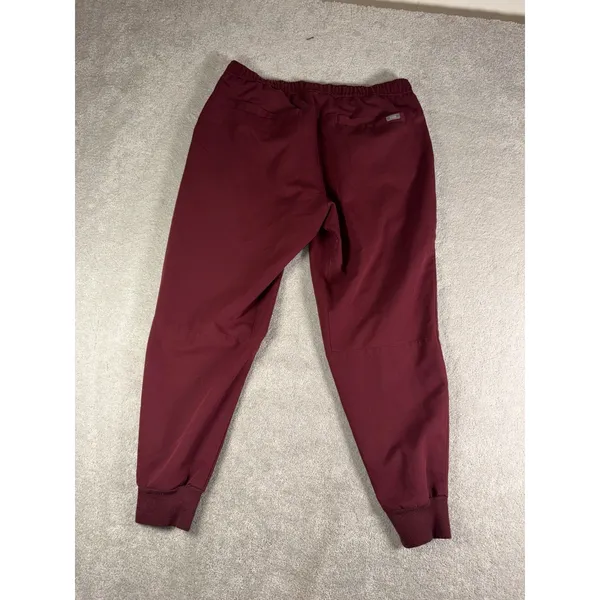 figs scrub set Mens tansen jogger pants (L Short) / leon top (L) Burgundy - Image 14