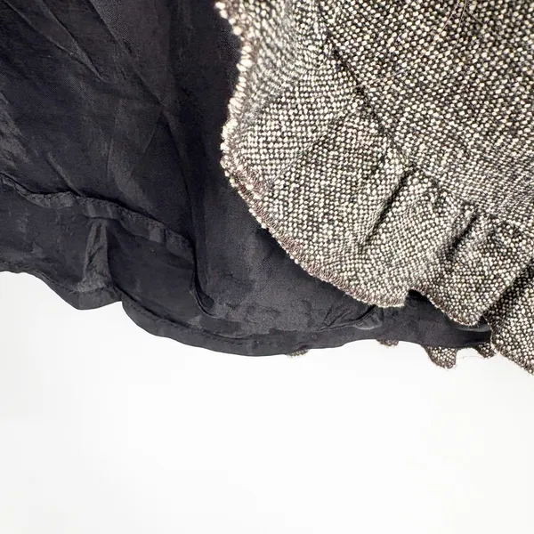 Ann Taylor LOFT Womens Brown Wool Blend Tweed Ruffle Hem Career Office Skirt 12 - Image 5