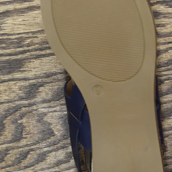 NWT Journee Collection Womens Lavine Multi Strap Sandals LAVINE Navy Blue 9M - Image 8