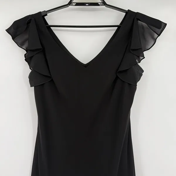 Y2K SL Fashions Hanky Hem Beaded Dress 14 Goth Prom Formal Embroider Whimsigoth - Image 3