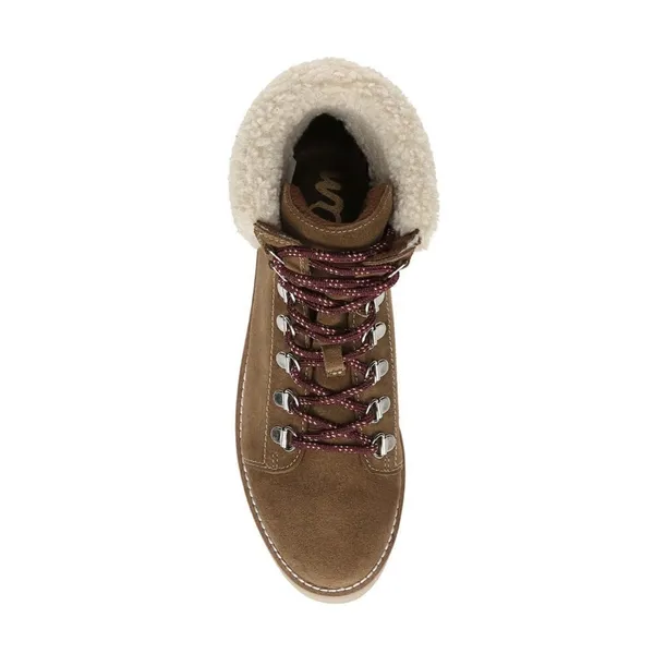 Sam Edelman Franc Lace-up Round-toe Hiker Ankle Boot TOFEE - Image 5