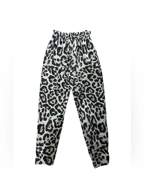 Shein Leopard Print Pants Women's Extra Small Size - Image 2