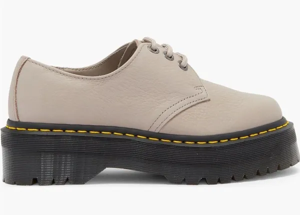 NEW! Dr. Martens Quad II Platform Derby in Vintage Taupe - Image 10