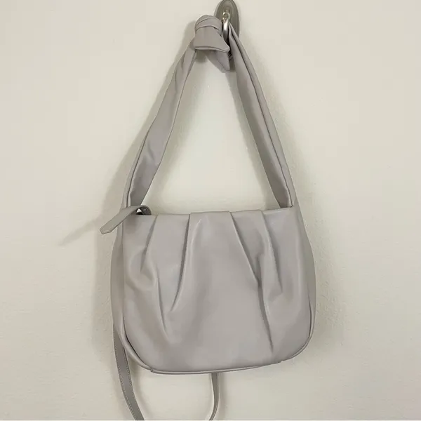 Banana Republic Gray Soft‎ Tie Strap Shoulder Bag - Image 2