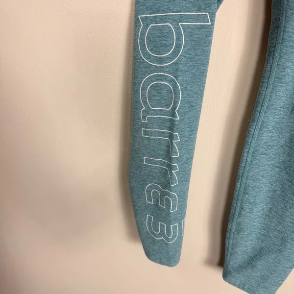 Beyond Yoga x Barre3 Heathered Teal High Waisted Leggings Womens Large USA Made - Image 3