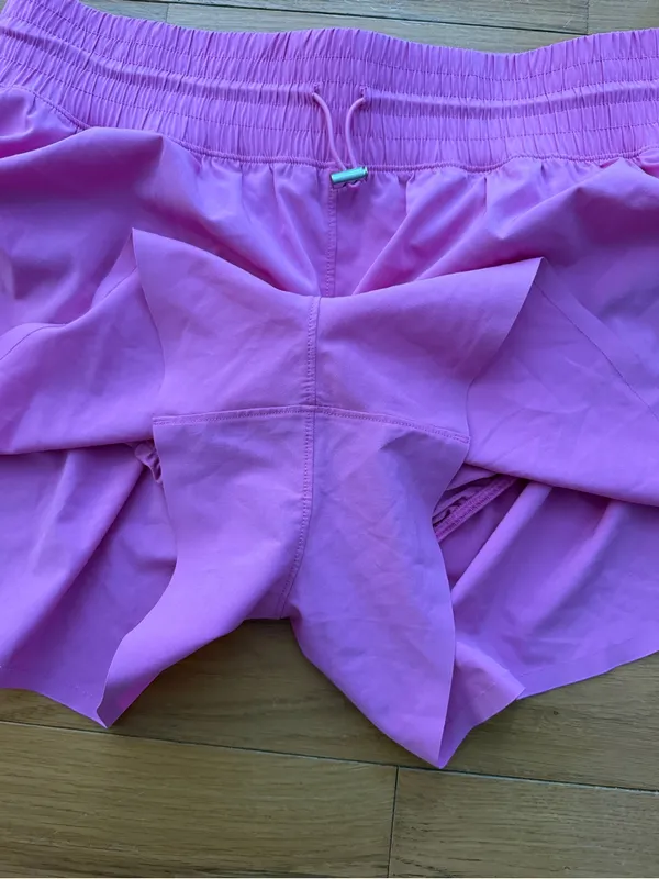 YPB Abercrombie motionTEK Women's Lightweight Pink Athletic Shorts Size L - Image 7