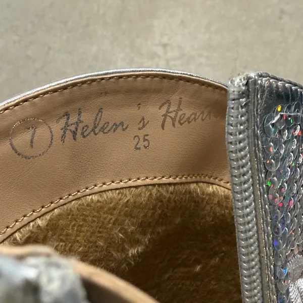 Helen's Heart HELEN'S HEART SHORT SILVER SEQUINS COWBOY BOOTS - Image 5