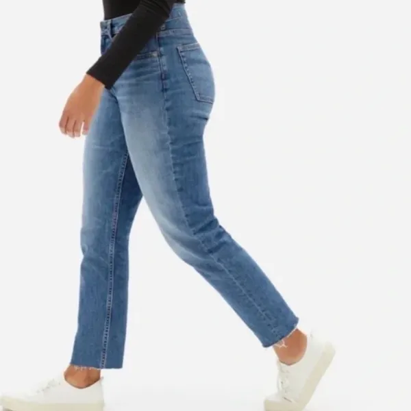 Everlane The Curvy Cheeky Raw Hem Crop‎ Jeans Sz 30 - Image 2