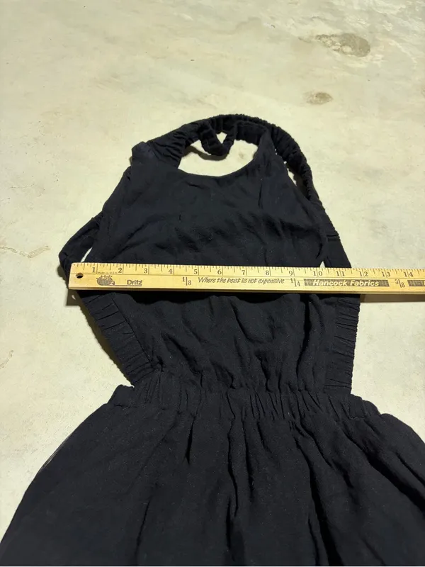 Vici NWT Black cross strap open back Dress medium - Image 6