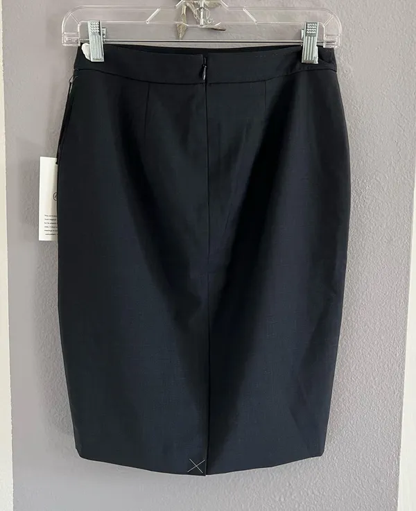 Ann Taylor The Tropical Wool Black Pencil Skirt - Image 3