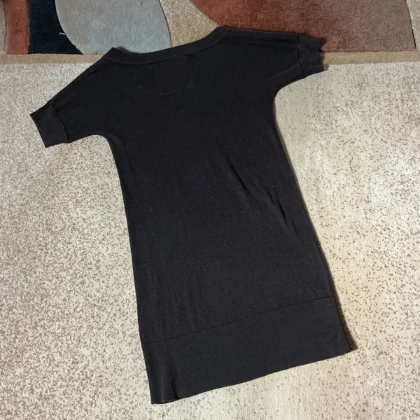 Y2K Abercrombie & Fitch Preppy V-Neck Knit Sweater‎ Dress Womens S Elena - Image 4