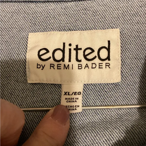 Edited Blue Denim Jacket for Women Size XL - Image 3