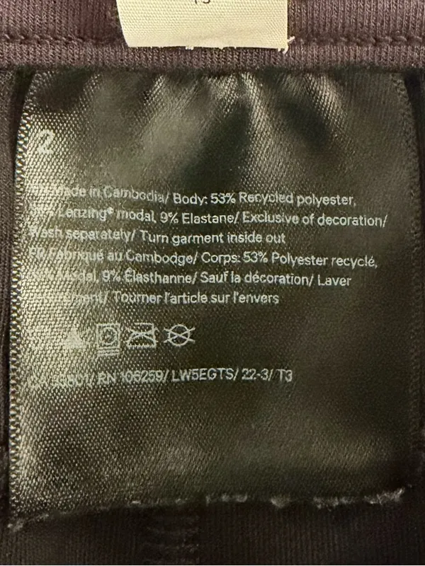 Lululemon‎ Softstreme High Rise Straight Leg Black Pants LW5EGTS - Image 6