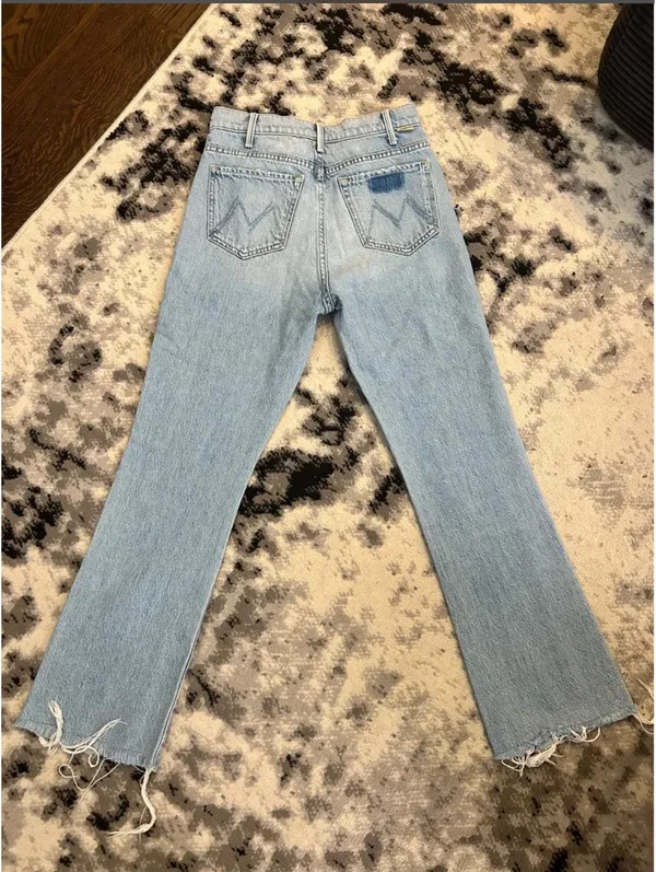 MOTHER Denim The Hustler Ankle Fray Jeans - Image 6