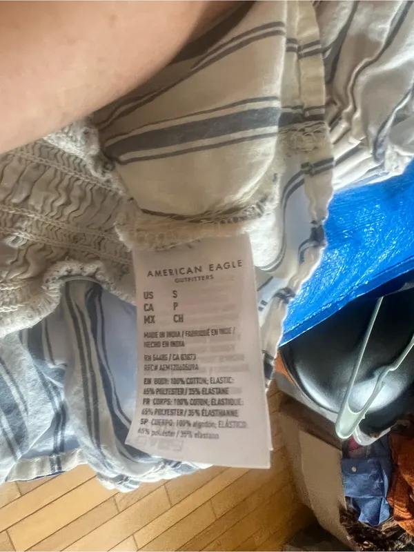 American Eagle - Bella Smocked Crop Top - Image 3