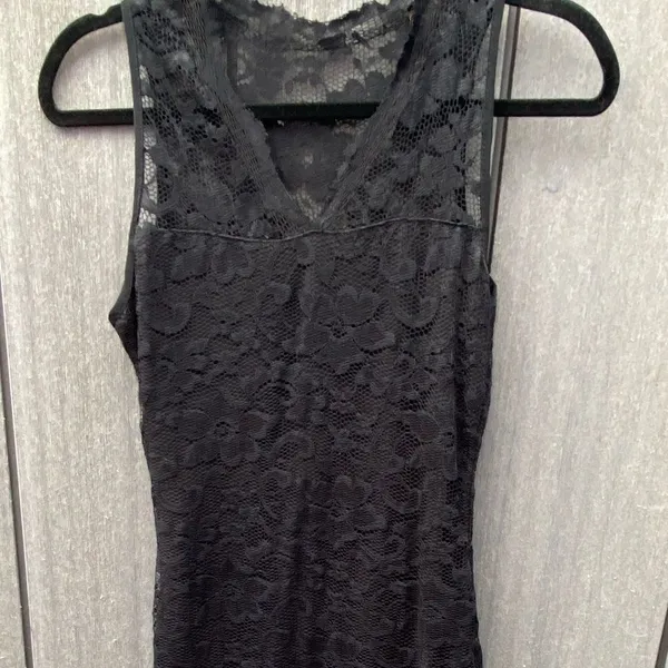Black Lace‎ Mini Dress Black - Image 6