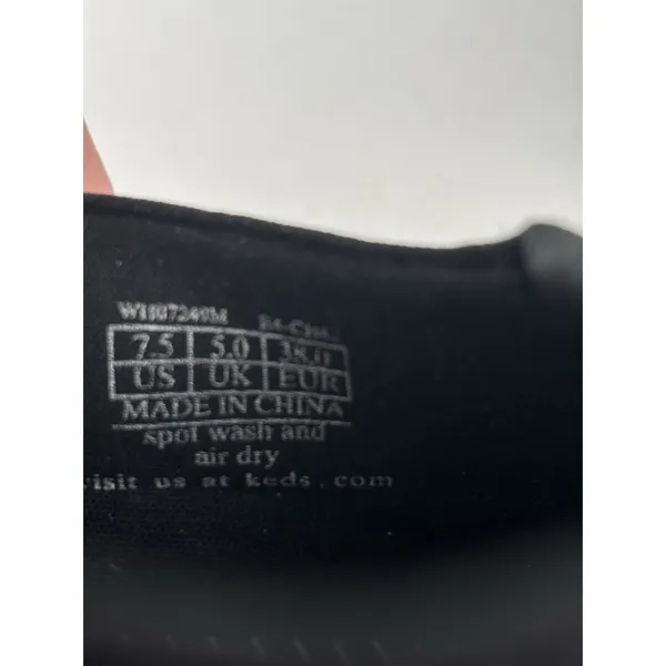 Keds Black Loafers Comfort Dress Shoes Slip On Soft Fabric Stretch‎ Womens 7.5 - Image 7