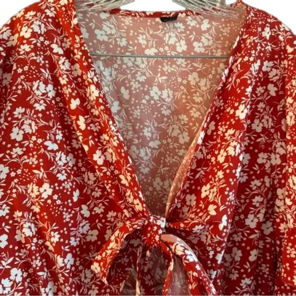 SheIn Boho Style Front Tie Shorts Jumpsuit - Image 5
