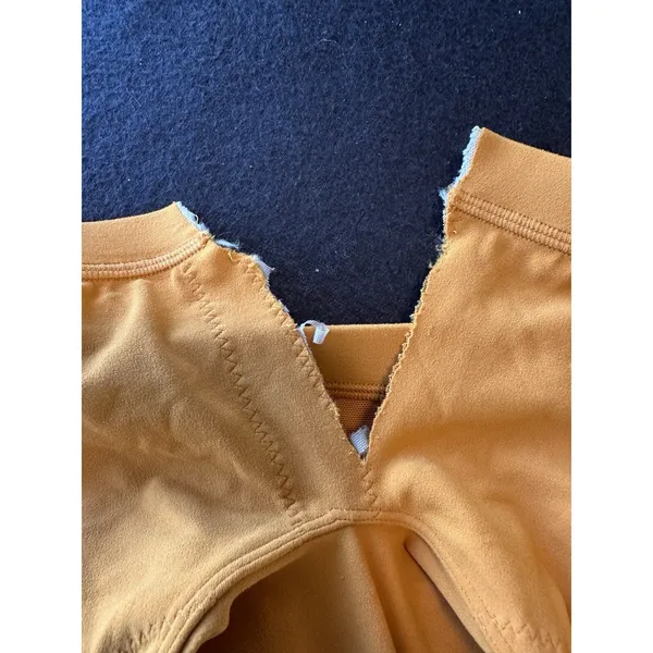 Lululemon Align Bodysuit 8" Size 4‎ Autumn Orange Tight Fit Bra Cut - Image 5