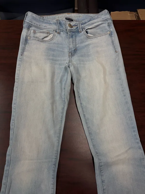 American Eagle Super Stretch Kick Boot Jeans Size 4 Long - Image 2