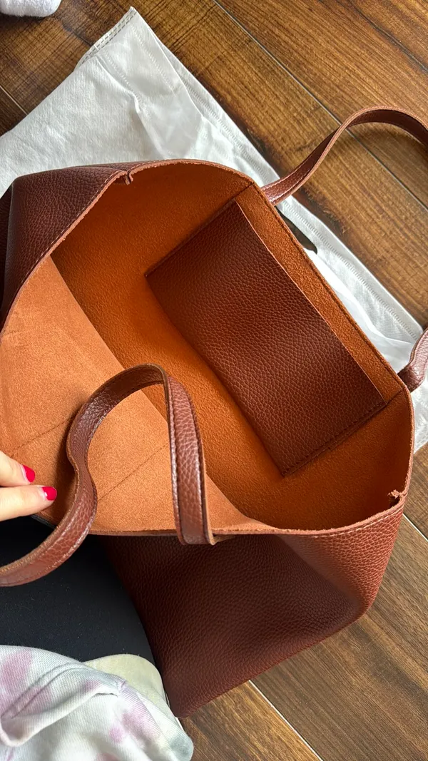 Vince Camuto Pebbled Leather Tote Bag - Image 3