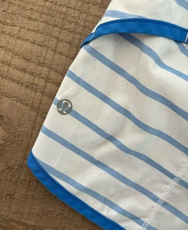 lululemon blue white striped speed shorts - Image 6