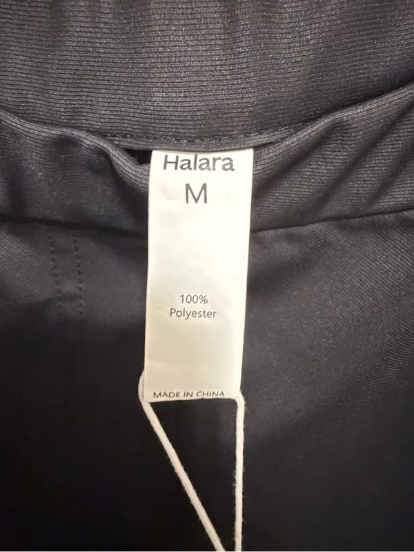Halara Wide Leg Work Black Shorts Size Medium - Image 4