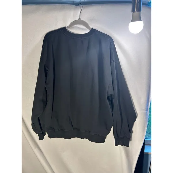 John Galt Brandy Melville New York City Graphic Crewneck Sweatshirt Black OS - Image 2