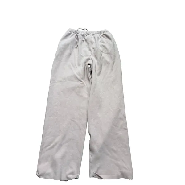 Skims Lavender Wide Leg Fleece Sweatpants Womens Medium Purple‎ Raw Hem Lounge - Image 2