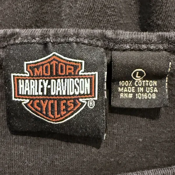 Harley-Davidson Long Sleeve Graphic‎ Tee Black Twin Cities Lakeville MN Womens L - Image 5