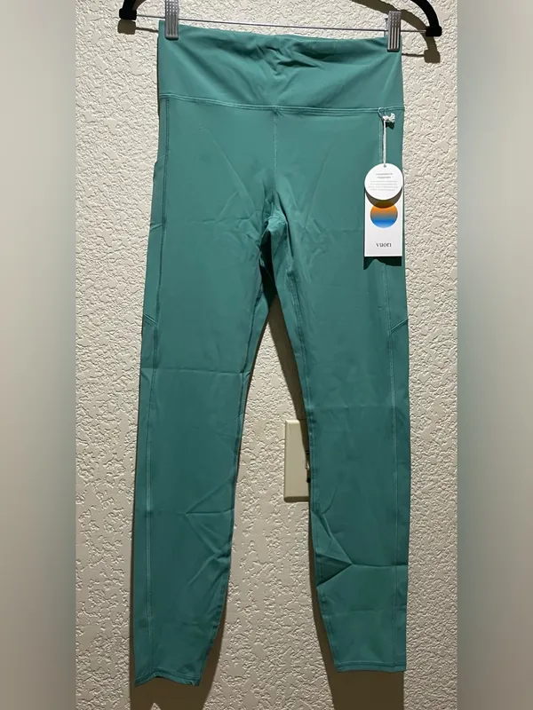 Vuori NWT Stride Leggings Basil High-Rise Pockets Size S - Image 4