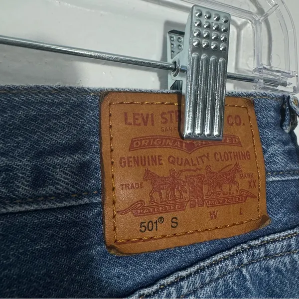 Levi's Premium 501's High Rise Jeans‎ Ripped Size 28 x 28 Minimalist Streetwear - Image 5