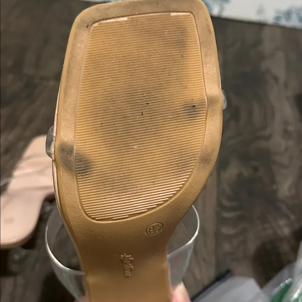 Transparent Strap Nude Women's Shoes Size 8.5 - Image 3