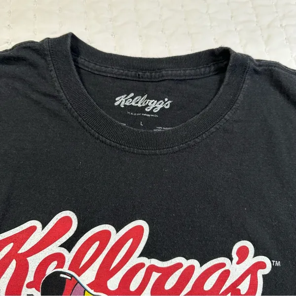 Kellogg's Breakfast Crew University Unisex Black Short Sleeve Tee - Image 8